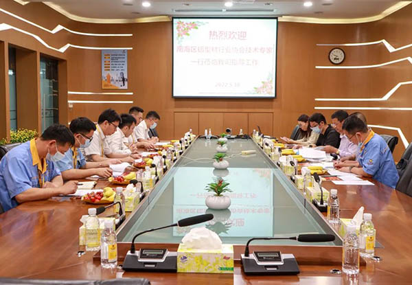南海区铝型材行业协会技术专家一行光临Z6人生就是博集团领导工作。